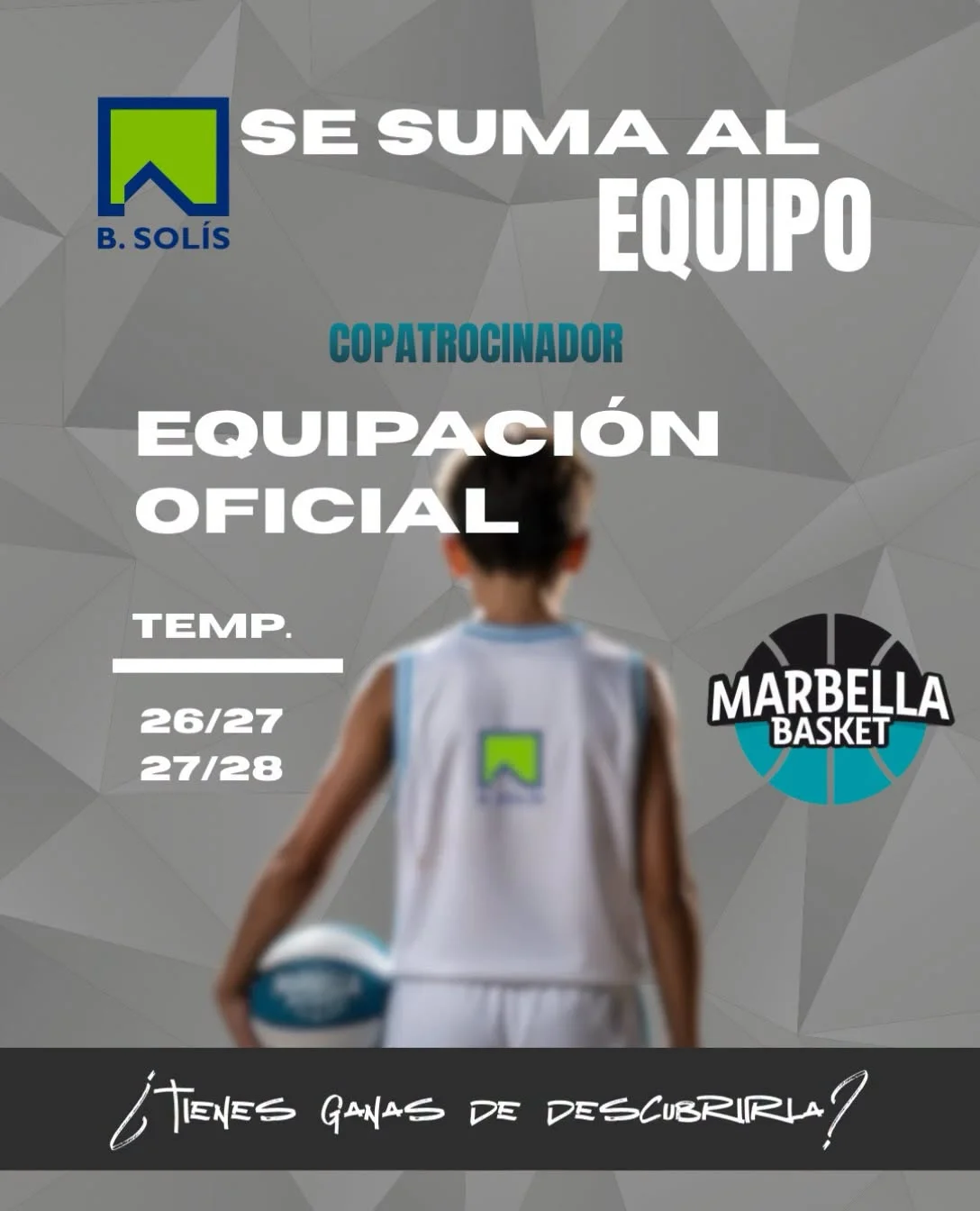 B. Solís se incorpora como copatrocinador de Marbella Basket